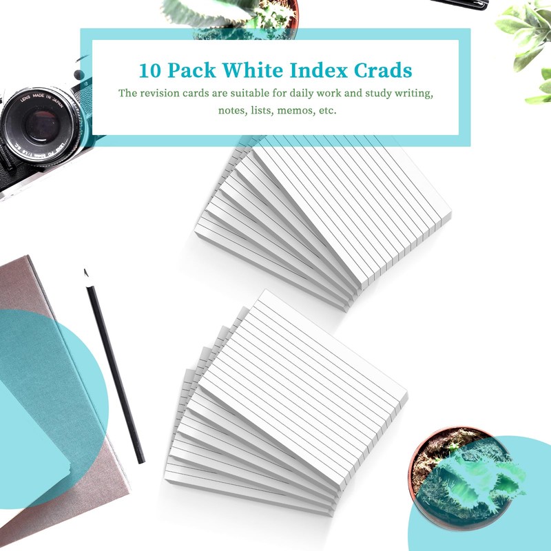 Flash Cards A6（10CM x 15CM） Index Cards, 300 PCS Revision