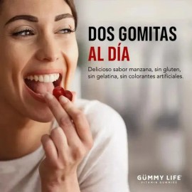Gomitas Vinagre Manzana Gummy Life Vit B12 Zinc 60pzs
