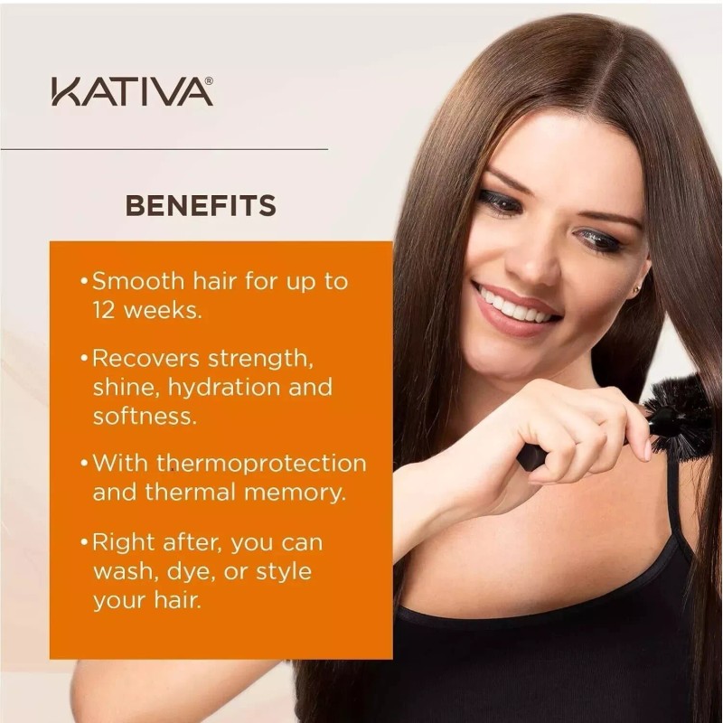 12 WEEKS Kativa Brazilian Straightening Alisado Brasile√±o Kit, US SELLER