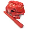 Wooden frog instrument large size 8"X 3"X 4"