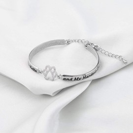 LQRI Pet Sympathy Gifts for Cats Dogs Memorial You Were My Favorite Hello and My Hardest Goodbye Paw Print Charm Bracelet Pet Memorial Jewelry Remembrance Gift (b-favorite hello)