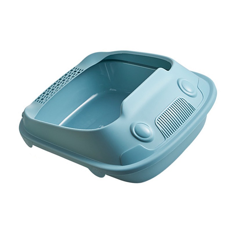 Semi Enclosed Cat Litter Box Odor Insulation Prevent Slip Large