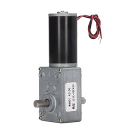 Gear Motor Dual Shaft DC 12V Self Locking Speed Reduction CW CCW Worm Geared Motor 10RPM