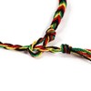 V Colorful Border Braided Misanga Rainbow Rainbow Bracelet Anklet Wristband