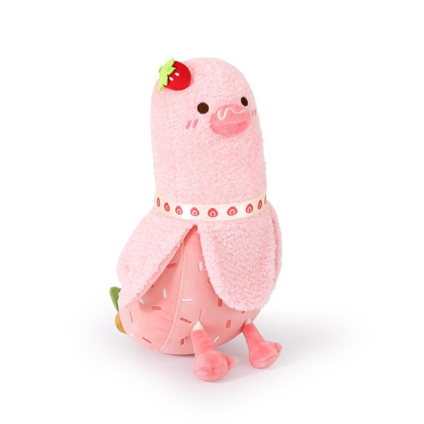 shownicer Plush Toy, Banana Duck Cuddly Toy, Kawaii Duck Plush,