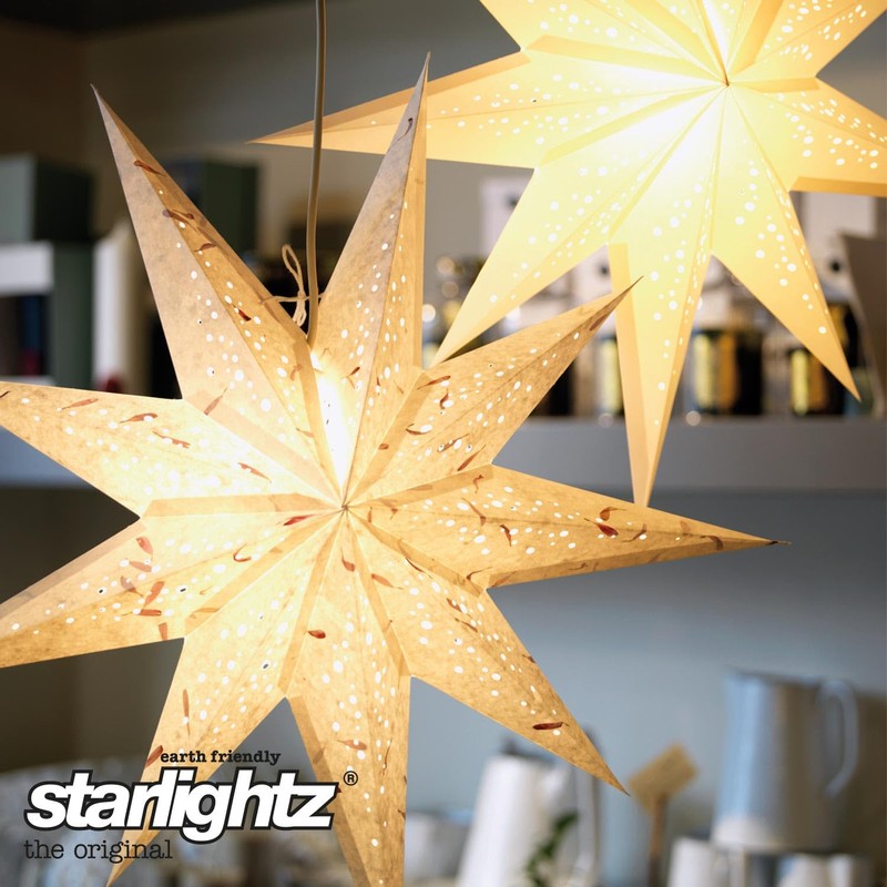 starlightz Paper Star Spumante M White 60 cm Lampshade, Window