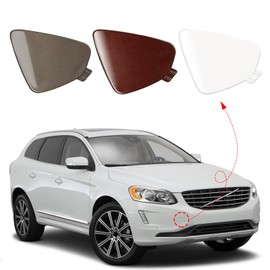 CZShiYue Front Bumper Tow Hook Cover Towing Eye Cap Fit for Volvo XC60 2014 2015 2016 2017 31323767 31323767-2 398215624 (White, Right Passenger Side) Xinpinsai