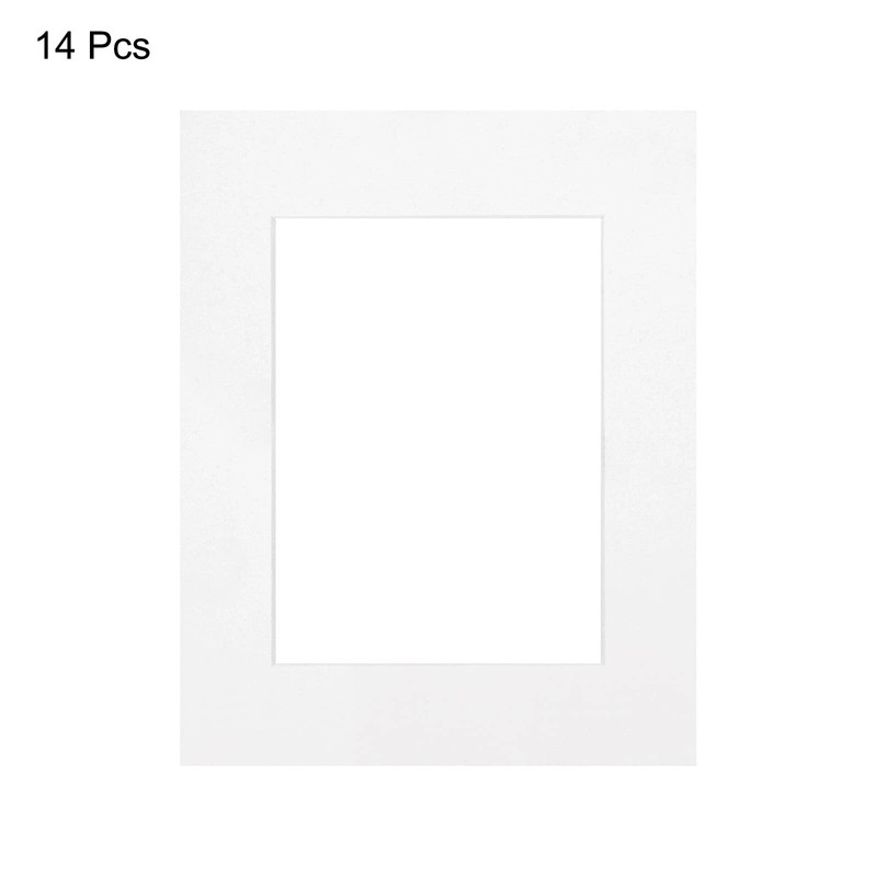 uxcell 4.9" x 6.9" Picture Mat, Core Bevel Cut Frame