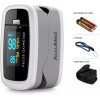 AccuMed CMS-50D1 Fingertip Pulse Oximeter Finger Pulse SpO2 Monitor White