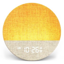 Dreamegg Daylight Alarm Clock with Sunrise Simulation, Sunrise Alarm Clock with White Noise, White Noise Device with 29 Soothing Sounds, Dimmable 9 RGB Night Light, for Bedroom, Sunrise 1