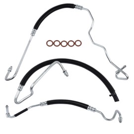 Woosphy Power Steering Hose Kit 3pcs Replacement for Chevy Silverado GMC Sierra 2500HD 3500 6.6L V8 Turbo Diesel 2001-2006 15062625,15295841,15066553