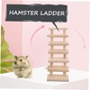 Mipcase Hamster Wooden Ladder Climbing Toy for Guinea Pig Habitats