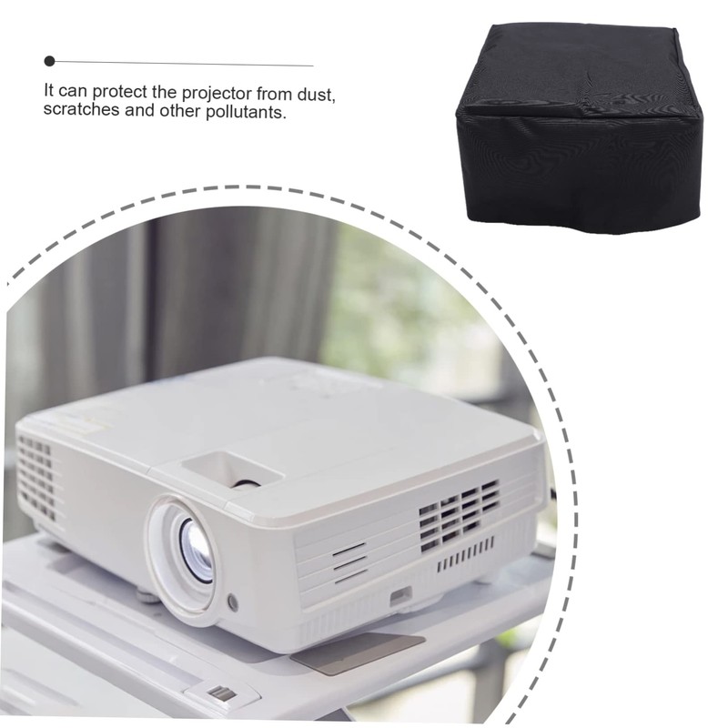 KOMBIUDA 1Pc Projector Cover Durable Furniture Protector for Projector Black