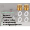 AOYEGIC Pack of 2 brass plugs, 3/4 inch male thread