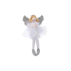 CGB Giftware Silver Angel Light up Shelf Sitter | Christmas Festive Holiday Home Accessory | Silver | Joy To The World GB06749
