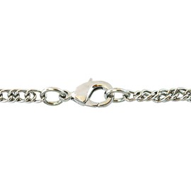 JFK Half Dollar Coin Silvertone Pendant Necklace