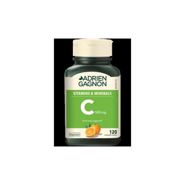 Adrien Gagnon Vitamin C 500mg (Orange) - 120 Chew Tabs