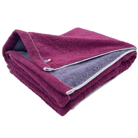 Imabari Towel + Reversible Large Bath Towel, Wine, Gray, 27.6 x 51.2 inches (70 x 130 cm), 100% Cotton, Thick, Absorbent, Everyday Use, Made in Japan, Soft Twist Towel Brand