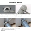 sourcingmap PVC Washing Machine Drain Hose Extension Kit, Universal Fit