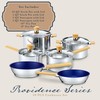 Concord 10 Piece Stainless Steel Cookware Set, includes Saucepans, Stock