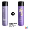 Shampoo Morado Matrix So Silver Para Cabellos Rubios 300 Ml