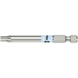 WERA 071091 Bore Torx Stainless Steel Screwdriver Bit for Anti-Twist Torx Screws, Insertion 0.25 inches (6.35 mm), Blade Size: TX20, Total Length: 3.5 inches (89 mm)