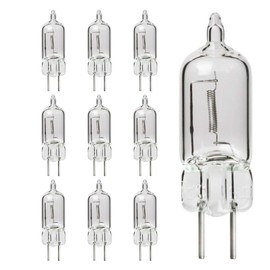 GoodBulb 100 Watt JC Light Bulb 100W GY6.35 Base 12V High Output Halogen Light 3000K Soft White Light 2000 Life Hours Pack of 10 Bulbs