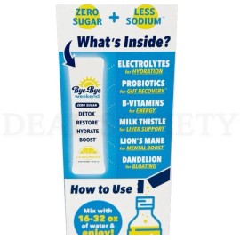 Bye-Bye Weekend Recovery & Hydration Drink Mix sugar strawberry 10ct (2)