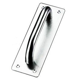 Sliding Door Handle, Tiberham Heavy Duty Stainless Steel Pull Push Door Handles with Back Plate, Gate Handle Toilet Door Pull Plate Wooden Cabinet Cupboard Handle Hardware (200 x 65 mm)