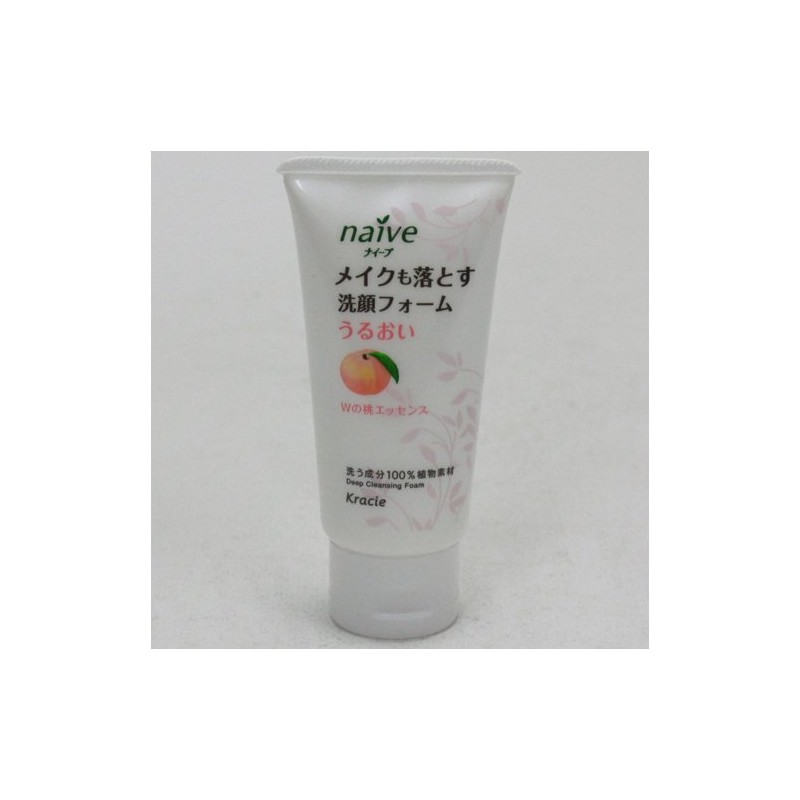 Naive Makeup Cleansing Foam, Peach Leaf Mini 1.6 oz (45