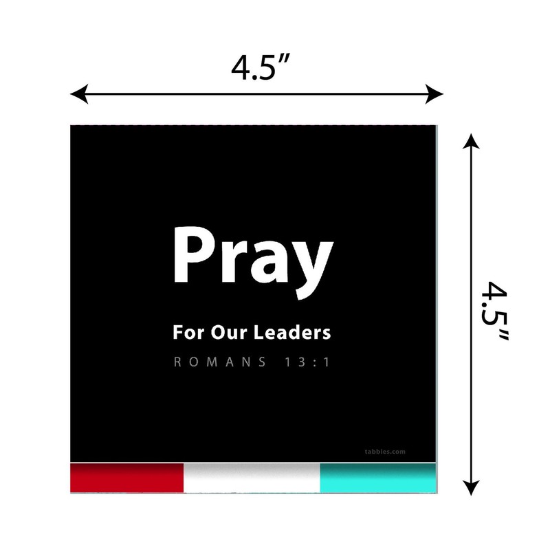 Tabbies Scripture-Inspired Patriotic Clings, Pray: Romans 13:1, Assorted Pack 5