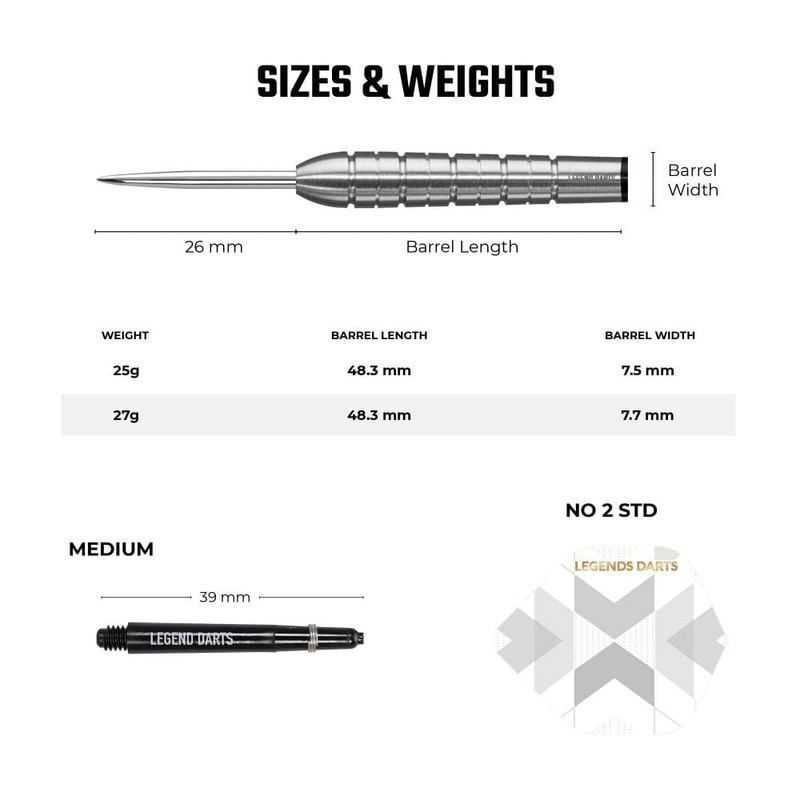 Legend Darts D2879 | Pro Series | Torpedo Premium 90%