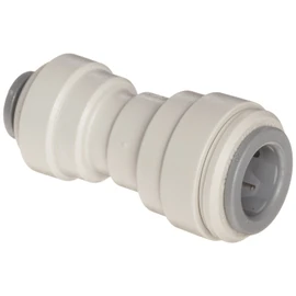 John Guest Reducing Straight Connector 1/4 inch Tube OD x 3/16 inch Tube OD (one Supplied)