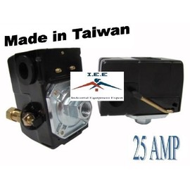 Heavy Duty 25 AMP AIR Compressor Pressure Switch Control Valve 95-125 PSI 1 Port
