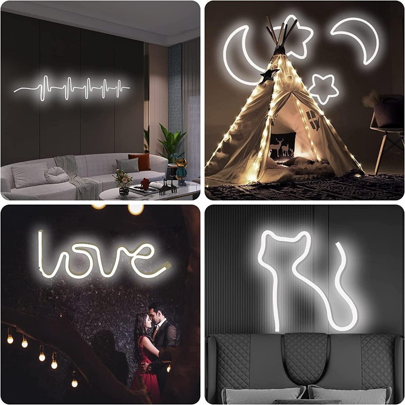 iNextStation Neon LED Strips Light Accessories, 10pcs Led Neon Mounting