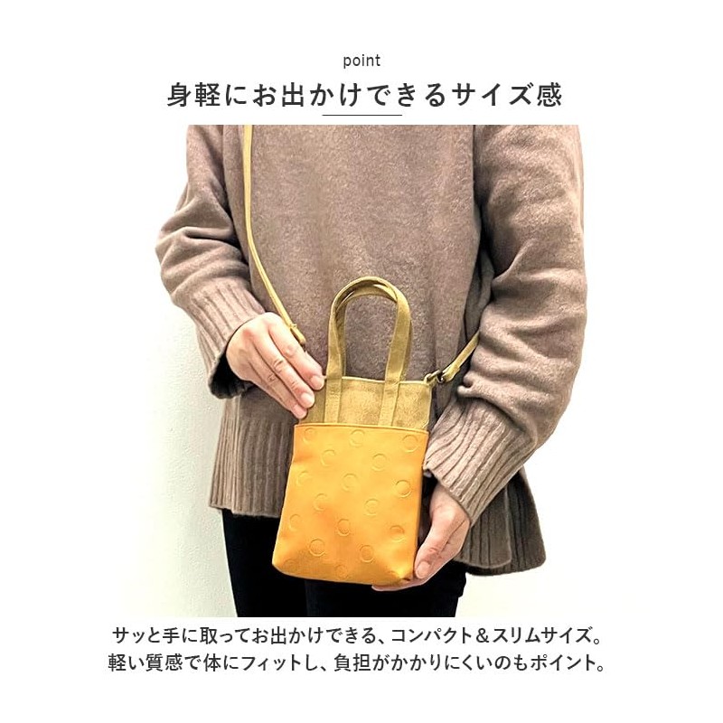 BACKYARD FAMILY Lafiel Canvas Dot Synthetic Leather Mini Shoulder Bag