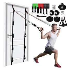 Slim Panda Door Anchor Strap for Resistance Bands-Gym Attachment for Home Fitness and exercise resistance - Color: Door Anchor Strap with Storage Bag