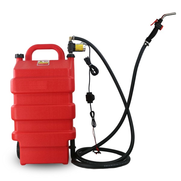 16 Gallon Portable Fuel Caddy Tank with 12V DC Automatic