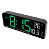 Digital Alarm Clock Large LED Display Desk Wall Clock with