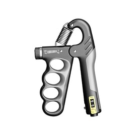 Entrenador de fuerza de agarre, fortalecedor de agarre de mano con resistencia ajustable 12-200 libras (5-100 kg), contador automático, diseño ergonóm