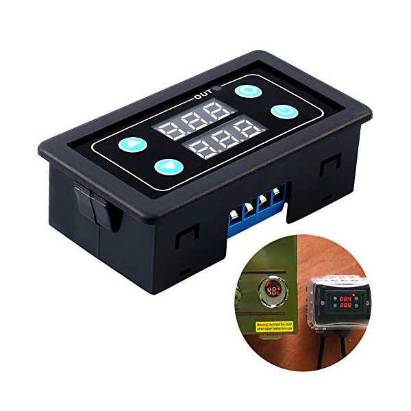 Timer Delay Relay, AC 110V 120V Programmable Digital Cycle Delay