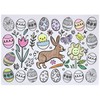 Iconikal Color-Your-Own 2-Sided Reversible Disposable Paper Place Mats, 14 x