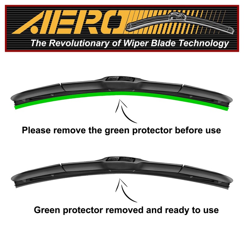 AERO Hybrid 22" + 20" Premium Quality All-Season Windshield Wiper