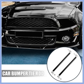 PARSLUCK 2Pcs Car 200mm Adjustable Front Bumper Lip Lever Splitter Support Rod Black Stable