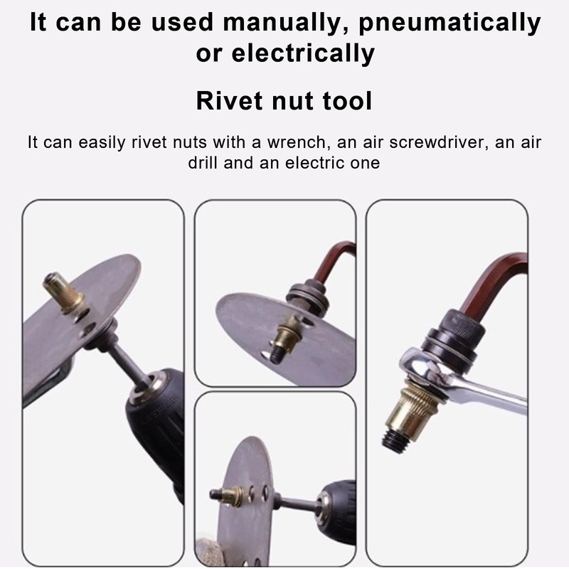 Fleymu Rivet Nuts Set of 6 - Retractable Nuts for