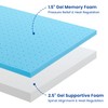 Maxzzz 4Inch Queen Size Mattress Topper Gel Memory Foam Mattress
