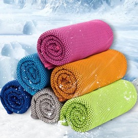 Ice sports cool towel exercise swimming climbing sweat towel gym gym cool towel running feeling of cold summer sweat towel running towel towel pink 9ea