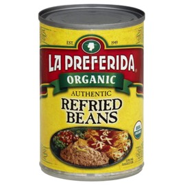La Preferida Organic Refried Beans, 15 Ounce (Pack of 3)
