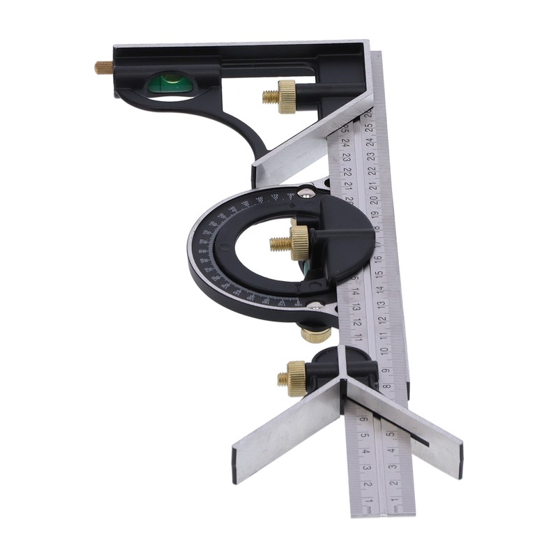 Combination Ruler Stainless Steel Caliper Protractor Angle Guage Woodworking Measure