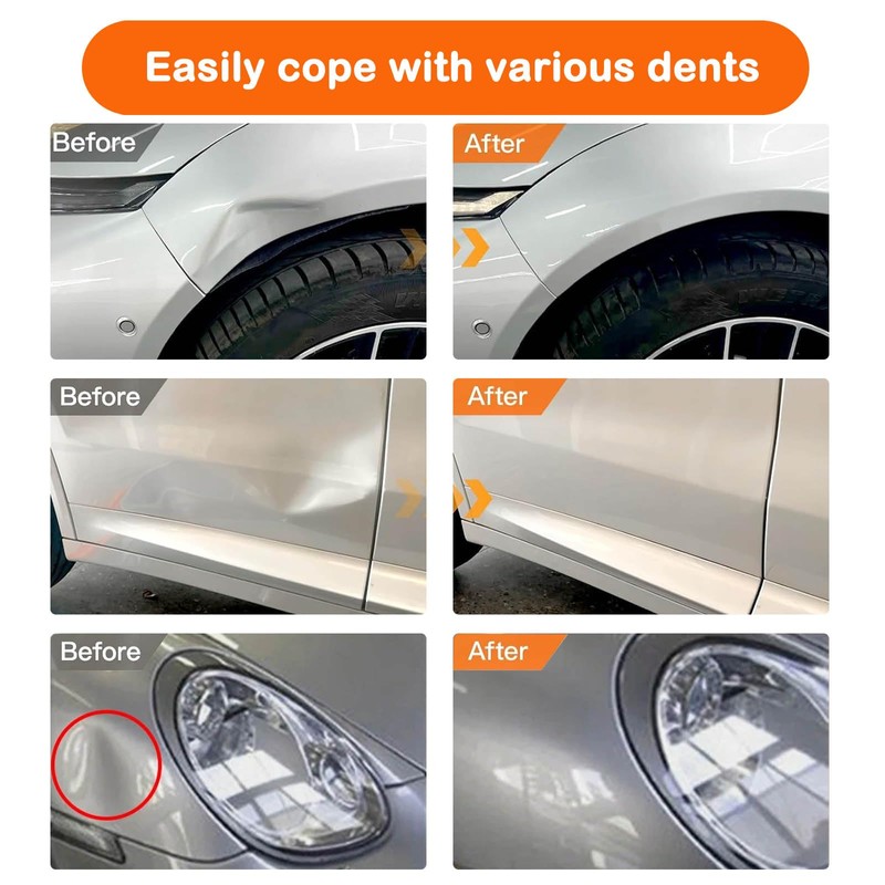 JinRui-T Dent Puller，3 Pack Car Dent Puller Suction Cup，Body Repair